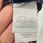 Rails  XS Button Front Blouse Navy Blue‎ Celestial Casual Night Out Photo 4