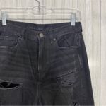 American Eagle  Black Distressed Relaxed Mom Jean size 4 Photo 6