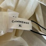 Commense Black and ivory Contrast Pockets Long Dress XL Old Money White Photo 4