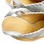 Sundance  Jacinda Shoes Metallic Silver Ankle Wrap Heels Women’s Size 36 | US 6 Photo 12