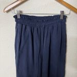 Bella Dahl Smocked Waist Trousers Endless Sea Navy Blue Women’s Size S Photo 2