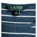 Ralph Lauren Lauren Women's Cotton Shirt Striped Long Sleeve Zip Shoulder 1X Photo 2