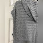White House | Black Market Gray Knit Sleeveless Long Sweater Cardigan Sz XS Wool Photo 4