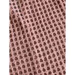 Bohemian Rose Pink Crochet Frill Cardigan Sweater Medium NEW Photo 6