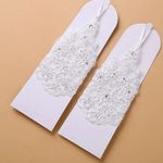 𝅺BRIDAL Gloves White White Photo 2