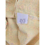 Fresh Produce  Sleeveless Collared Button Up Top Women's Small Geometric Yellow Photo 4