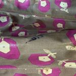 Juicy Couture  Tote Vinyl Gray Purple White Flowers Bag Leather Trim Photo 12