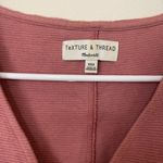 Madewell Texture & Thread Pink Button Front Tie Tank Top Size XXS Photo 4
