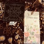 Johnny Was  Loving Is Easy Mesh Tee Embroidered Bohemian Boho Fall Size M NEW Photo 12