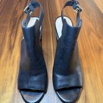 ALDO  Womens Noassa Heeled‎ Sandal, Black Leather, 6.5 Photo 3