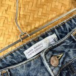 ZARA  boyfriend‎ jeans distressed frayed hem w/ leopard detail Photo 1