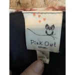 Pink Owl ‎ Black Floral Cow Skull Southwestern Dress Small Sheer lined Photo 2