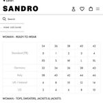 Sandro  Paris Career Luxury Classic Fit Black Mini Skirt with Navy Accents Photo 9