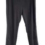 None Black size large piped faux leather riding pants Photo 0