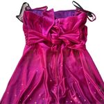 Speechless Vintage  Women’s Sz S Mini Pink Dot Dress Bow Halter Y2K Barbie Fairy Photo 15