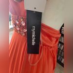 My Michelle Women’s Open Back Beaded Prom Maxi Dress Sz 2 Princess Goddess Rhinestone Glam Photo 6