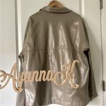PacSun Tan Oversized Pleather Jacket Size M/L Photo 1