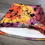 Princess Polly Purple Orange Yellow Tie Dye Mini Skirt Black Floral Size 8 Photo 4