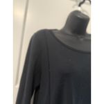 Joan Vass  3/4‎ Sleeve Black Tunic Raw Seams Size medium Photo 1