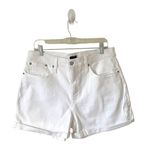 J.Crew Boyfriend Rolled Cuff Denim Shorts White Size 31/12 NEW Photo 2