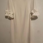 Jessica Howard Cream Sheath Dress Short Cuffed Sleeves Photo 0