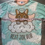 Good Job Lil Bub Light Blue Cat Crewneck Sweatshirt M Size M Photo 4