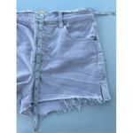 Gap  Denim Shorts High Rise Frayed Hem Casual Lavender Jean Shorts‎ 28R Photo 3