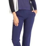 Diane Von Furstenberg ‎ Linen Blend Straight Dress Pants Navy NO SIZE TAG READ Photo 0