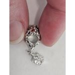 Hot Air Balloon Bead Charm UP Silvertone And Enamel Silver Photo 1