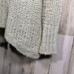 Free People Off Shoulder Sweater S | Teal Bouclé Knit | MSRP $128 | Oversized Photo 4