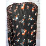 Miss Me  Western Blouse Shirt‎ Medium Long sleeve Western Metallic Floral Viscose Photo 4