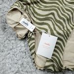 ANDIE  Swim Hipster Bikini Bottom Bias Stripe Olive Green Women's Size XL Photo 4