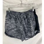 Nike  Dri Fit Womans Lined Black White Pattern Athletic Shorts Size Medium Photo 0