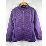Annika Cutter & Buck Womens Convertible Jacket/Vest M Purple Quilted WeatherTec Size M Photo 0