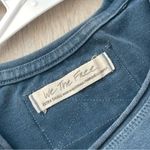 Free People Tee protagonist crop cap sleeve top womens Blue (xsmall) casual boho Photo 2