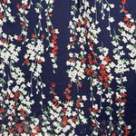 Cupshe  Dress Womens Small Navy Blue White Floral Ruffle Colorful Cruise Vacation Photo 4