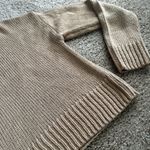 Camel Knit Cropped Quarter Zip Cupcake Boutique Size Small Tan Photo 1