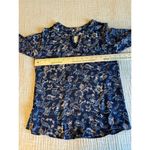 PaperMoon  Top Blouse Womens Size XS Paisley Print Navy Blue & Pink Stitch Fix Photo 3