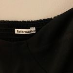 Reformation Black Long Sleeve Reign Blouse Photo 2