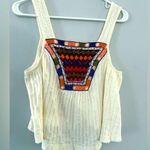 Urban Outfitters  Tank Top Loose Boho Hippie Multi Color Pattern Cream Size M Photo 0