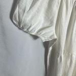 Saks 5th Avenue Saks Fifth Avenue White Linen Puff Sleeve Tiered Midi Dress XL NWT Photo 1