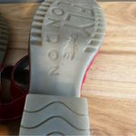 Fly London Sandal Womens Size 37 US 6.5-7 Lipstick Red Print Comfort Heels Photo 8