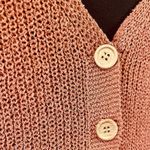 Sweet Rain  Button V Back Sleeveless Sweater Vest Sz Lg Women’s Light Rust Photo 6
