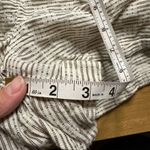 Madewell linen creme brown pull on shorts xl Photo 7