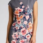 ECI NWT 🆕 Gray, Pink, and Orange cap Sleeve Sheath Dress. Size 8 Photo 0