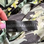 Norma Kamali  LOW BACK SLIP MERMAID FISHTAIL GOWN green palms maxi Dress size S Photo 1