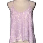 The Impeccable Pig  small womens sleeveless v neck lavender lined dressy tank top Photo 7