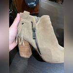 Marc Fisher Cream Peep-Toe Ankle Booties Photo 5