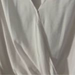 Velvet Tees Velvet Heart White High/Low Top. Subtle light pink. Photo 5