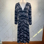 Leota Perfect Wrap Dress Soar Black Floral Print Photo 2